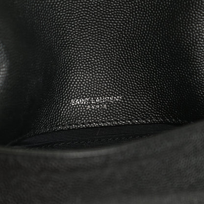 Saint Laurent Grain De Poudre Monogram Toy West Hollywood Fold-Over Bag Black 7 of 13