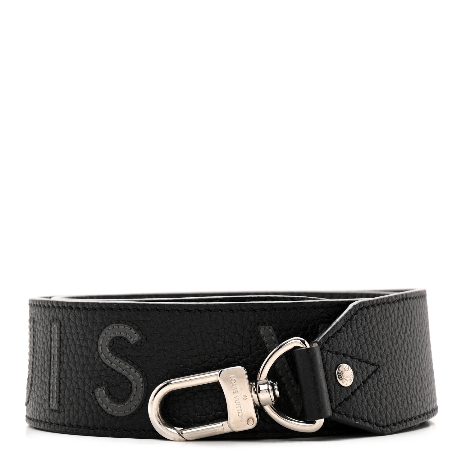 Louis Vuitton Taurillon Bandouliere Shoulder Strap Black 1 of 7