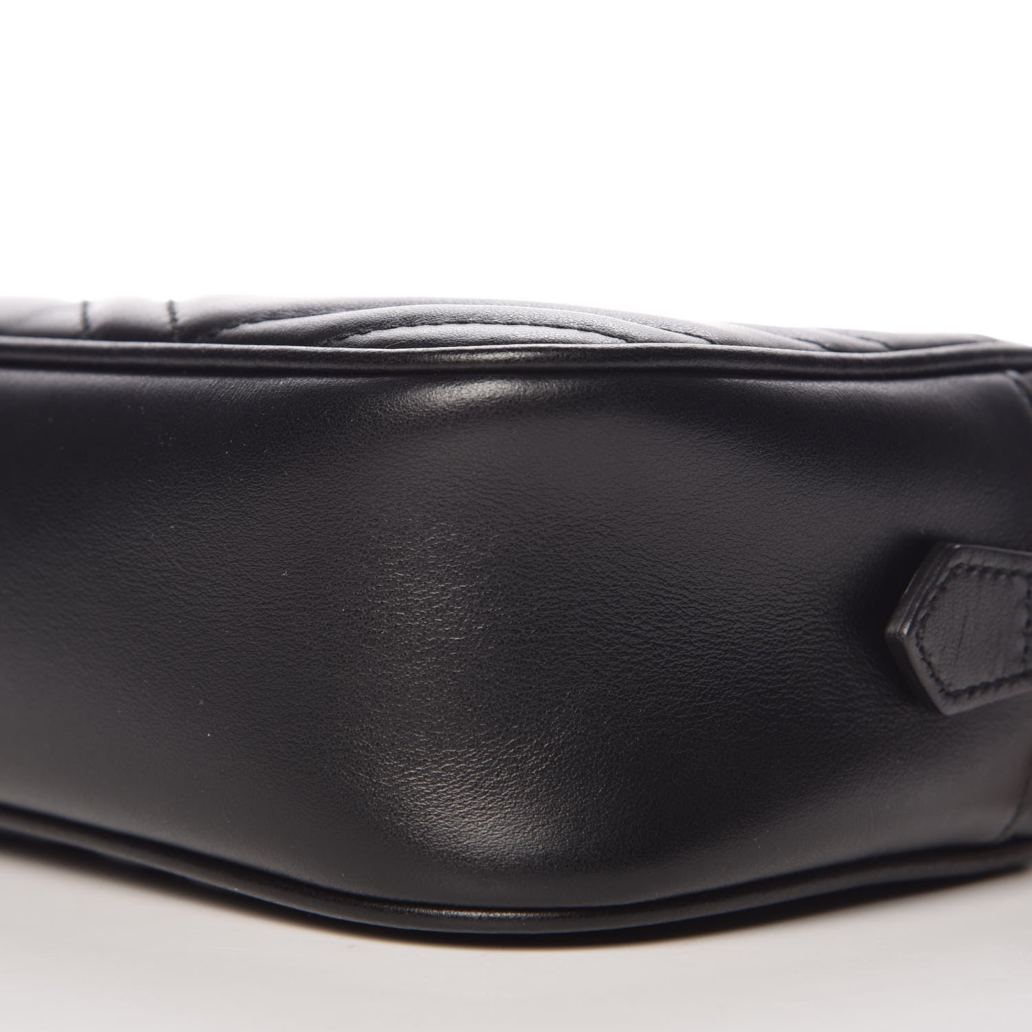 Gucci Calfskin Matelasse Small GG Marmont Chain Shoulder Bag Black 9 of 9