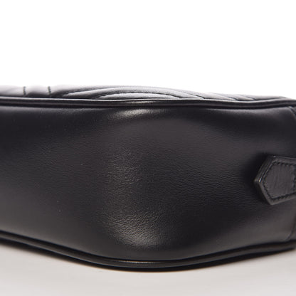 Gucci Calfskin Matelasse Small GG Marmont Chain Shoulder Bag Black 9 of 9