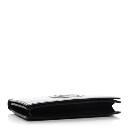 Gucci Pebbled Calfskin Soho Wallet on Chain Black 4 of 9