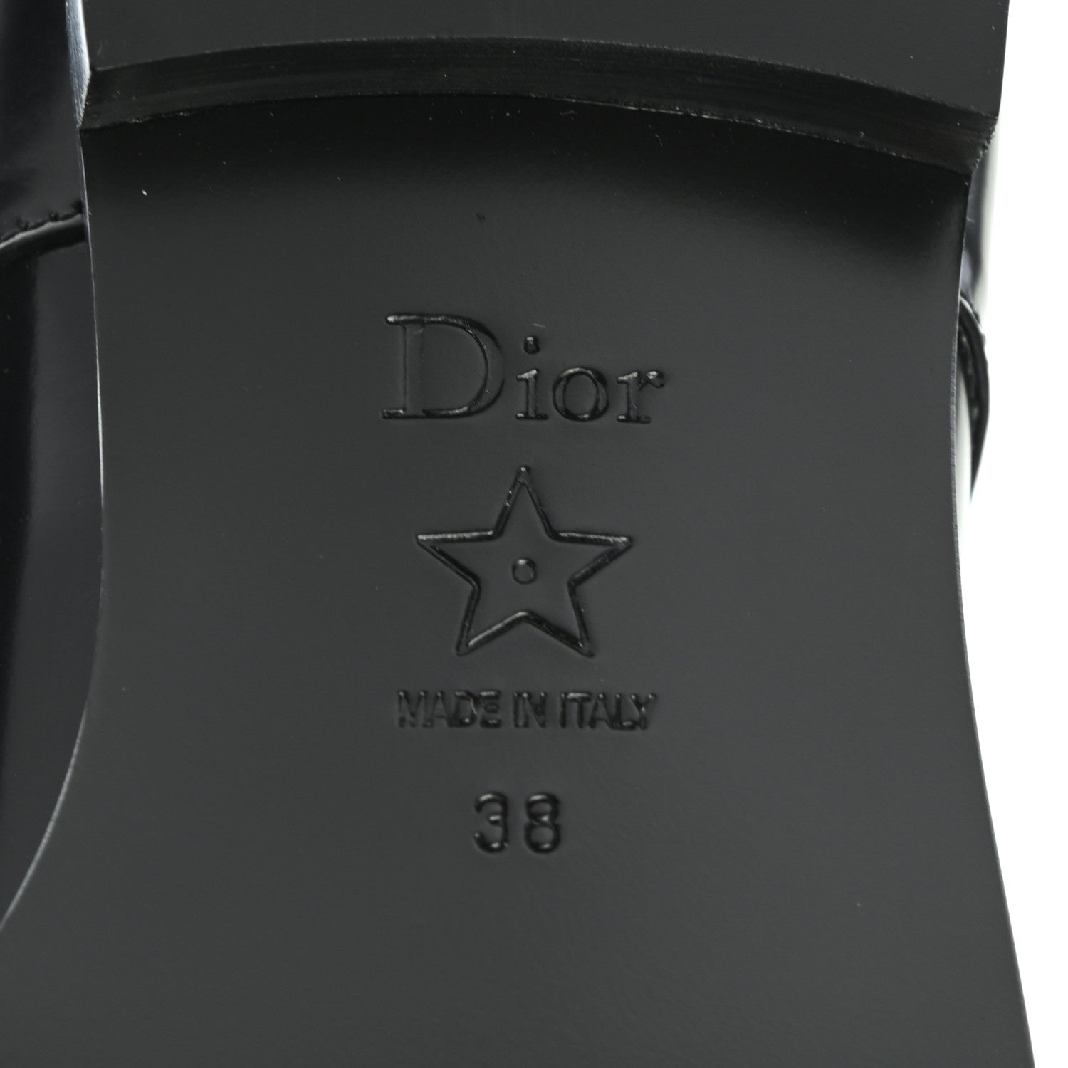 Christian Dior Patent Lace Up Oxford Loafers 38 Black 7 of 8