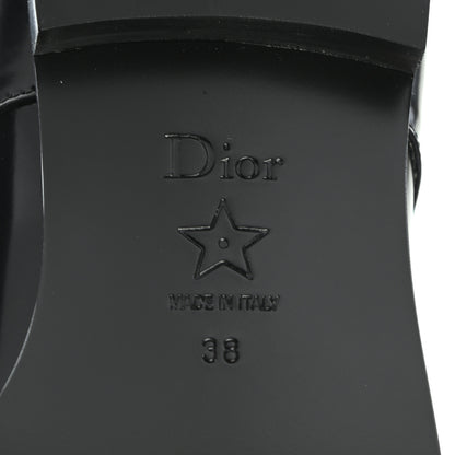 Christian Dior Patent Lace Up Oxford Loafers 38 Black 7 of 8