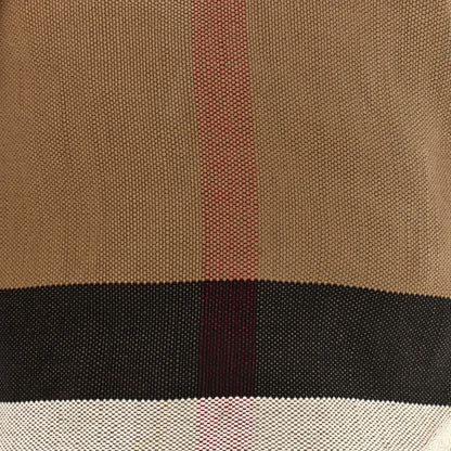Burberry Canvas Mega Check Mini Ashby Tassel Crossbody Saddle Brown 9 of 14