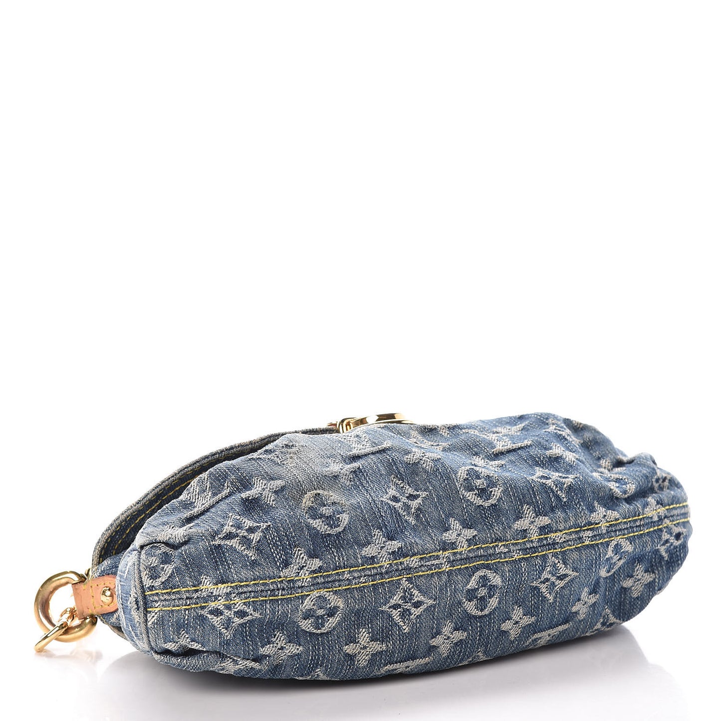 Monogram Denim Mini Pleaty Blue