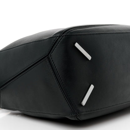 Loewe Calfskin Medium Puzzle Bag Black 9 of 10