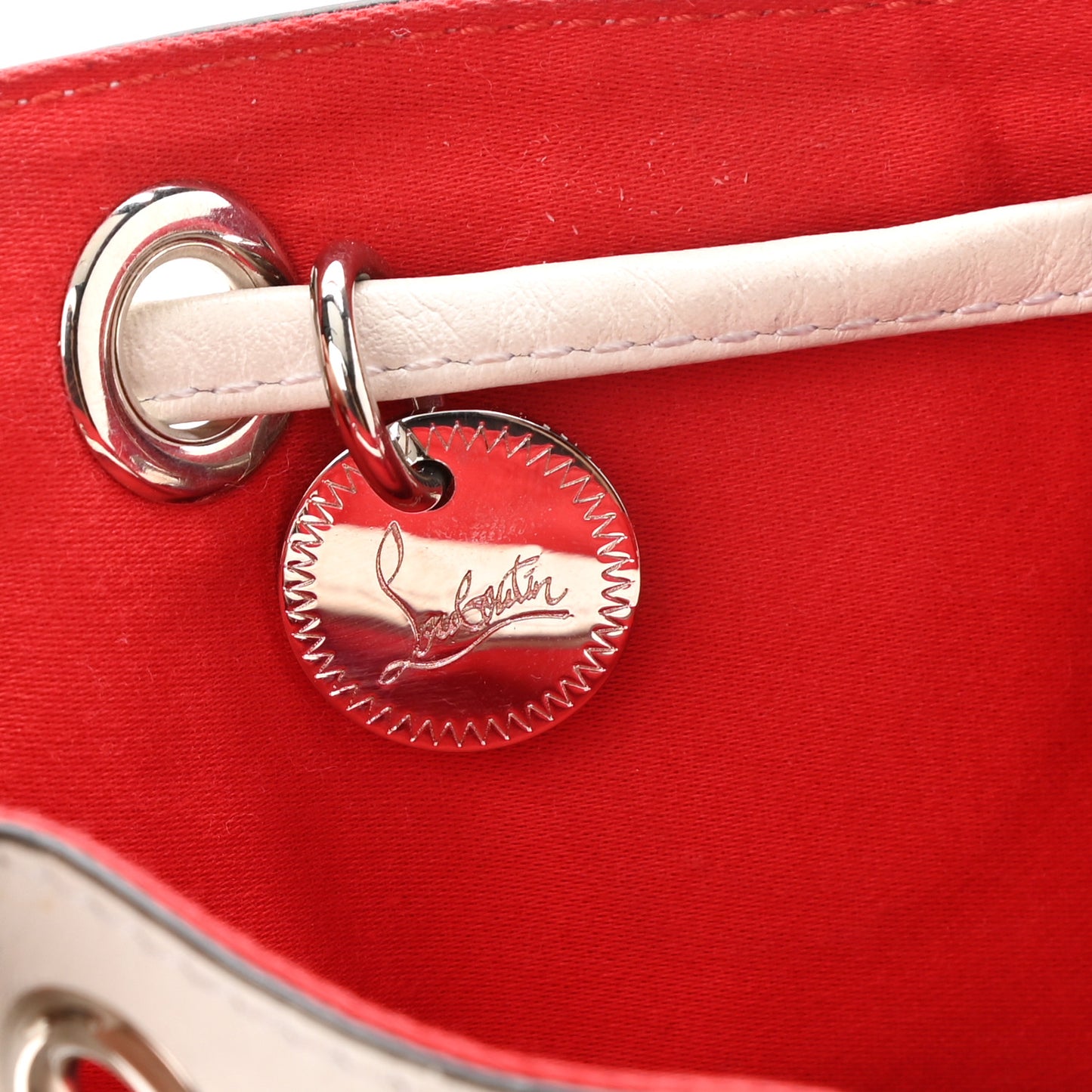 Calfskin Marie Jane Bucket White