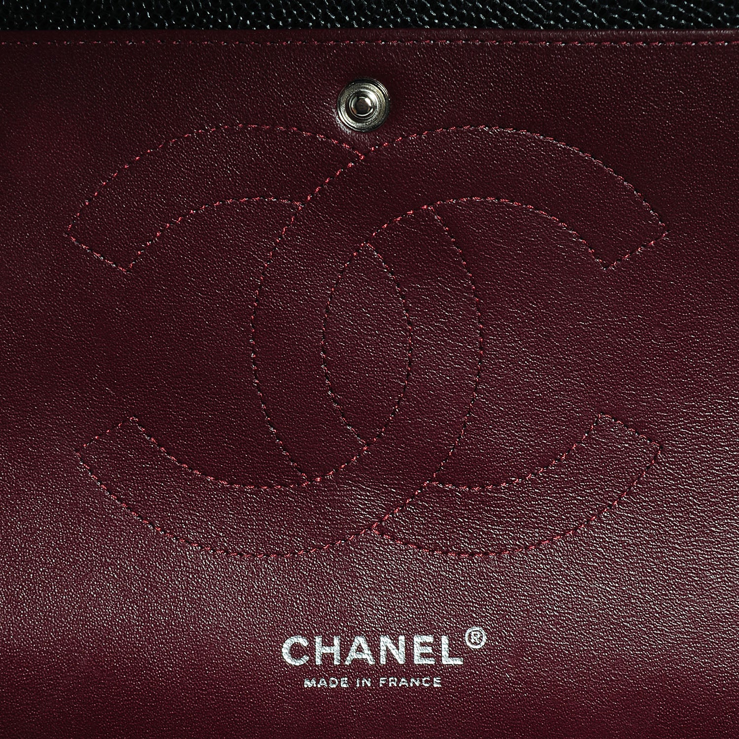 Chanel Caviar Quilted Jumbo Double Flap Black 8 of 9