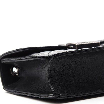 Chanel Goatskin Quilted Small CC University Top Handle Flap Black 6 of 11