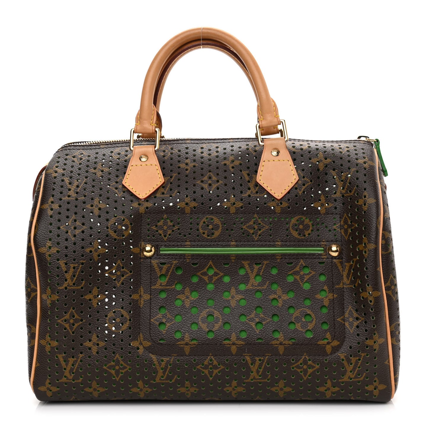 Monogram Perforated Speedy 30 Green