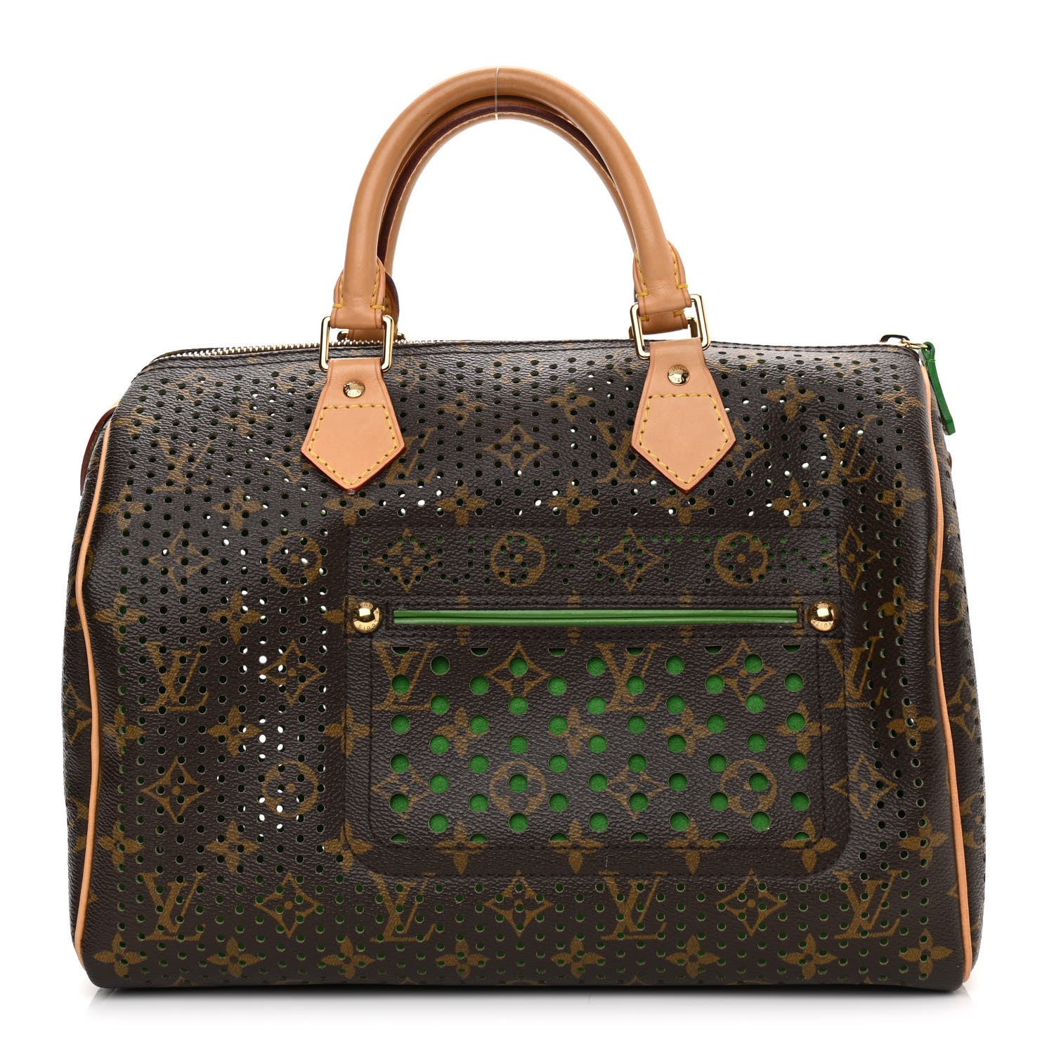 Louis Vuitton Monogram Perforated Speedy 30 Green 1 of 10