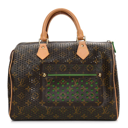 Louis Vuitton Monogram Perforated Speedy 30 Green 1 of 10