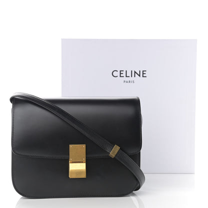 Celine Box Calfskin Medium Classic Box Flap Bag Black 13 of 13