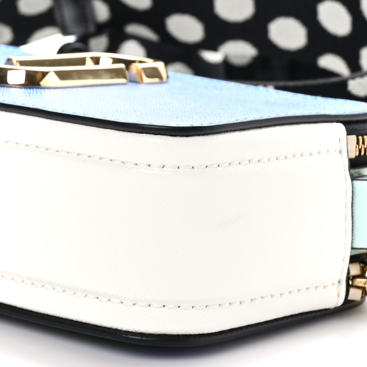 Saffiano Small Snapshot Camera Bag Brilliant Blue Multicolor