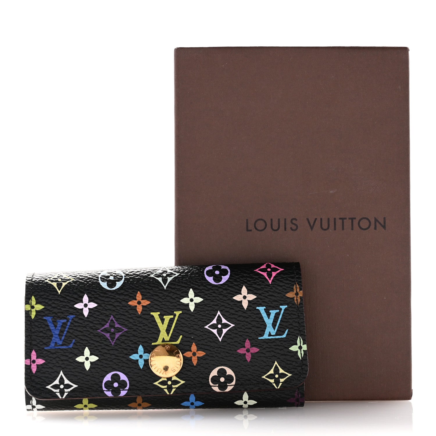 Louis Vuitton Monogram Multicolor Multicles 4 Key Holder Black Grenade 7 of 7