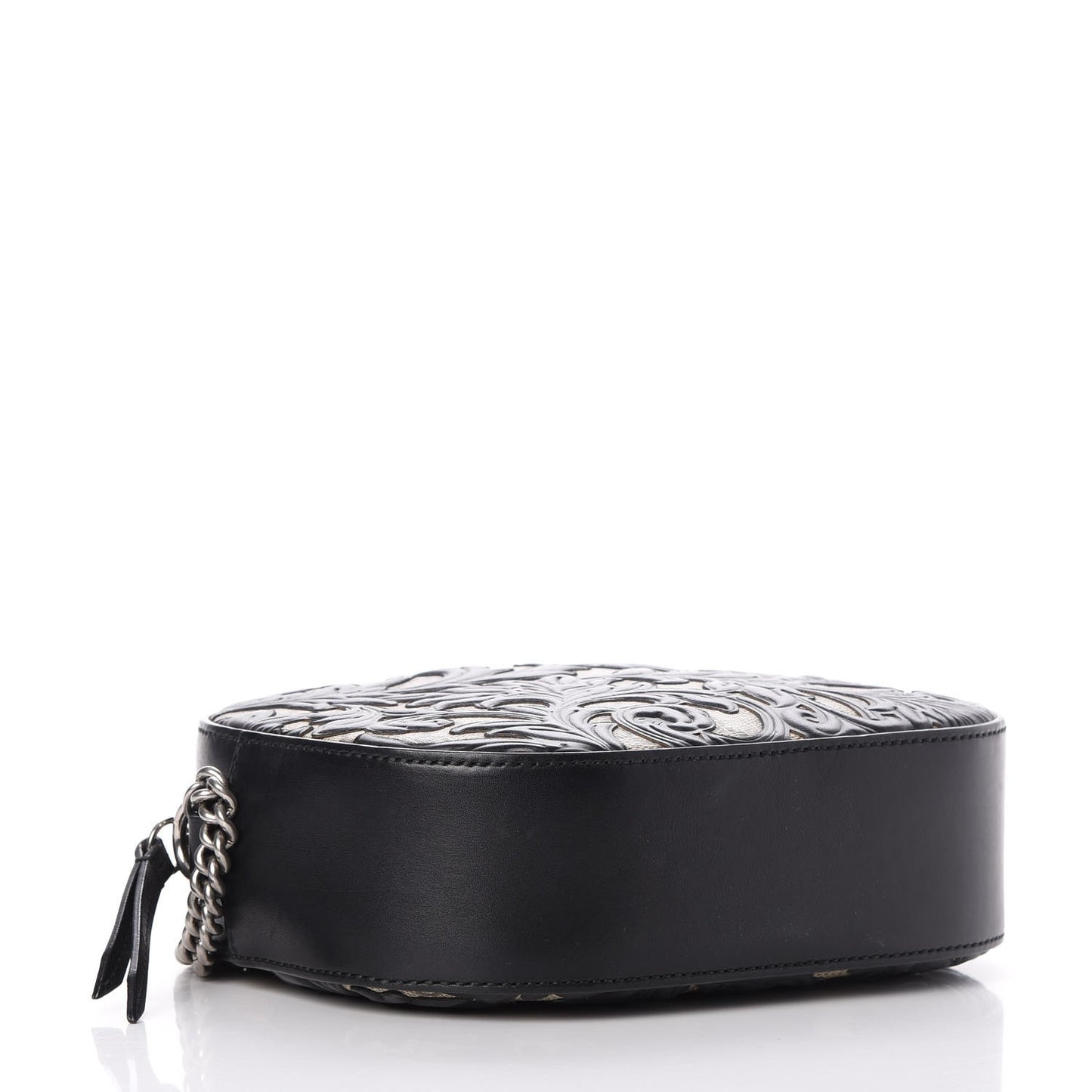 GG Supreme Monogram Arabesque Mini Chain Shoulder Bag Beige Black