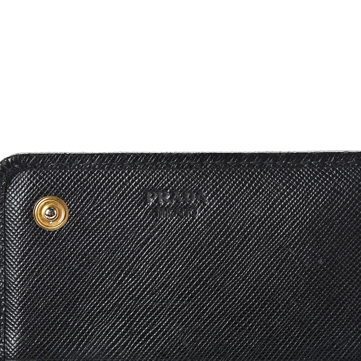Prada Saffiano Bow Continental Wallet Black 5 of 10