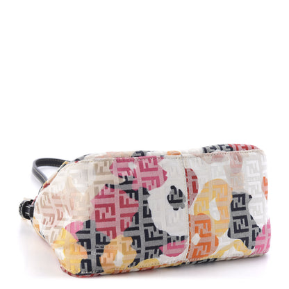 Fendi Zucchino Vitello Floral Mini Forever Mini Mama Baguette Beige Multicolor 3 of 10
