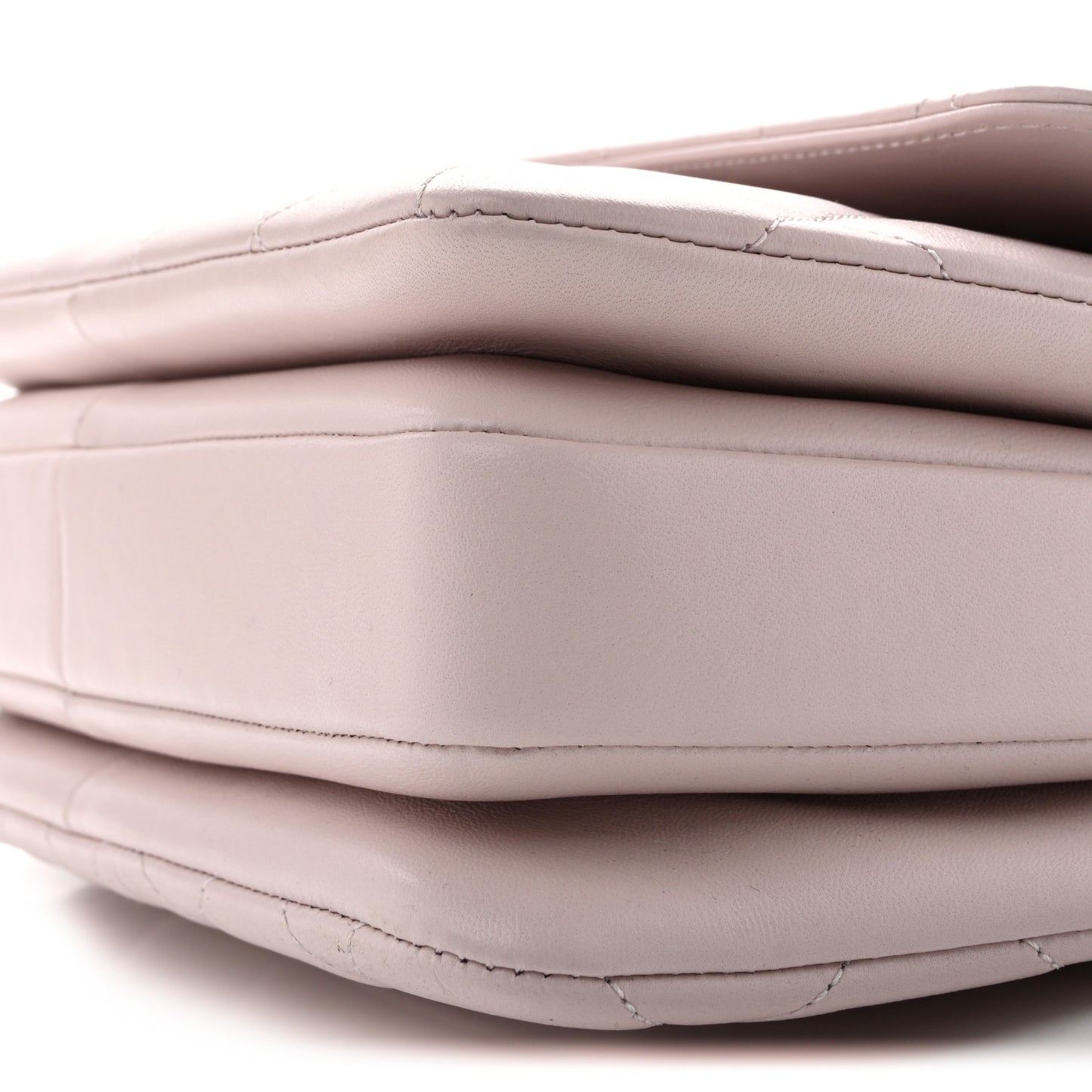 Lambskin Quilted Small Trendy CC Dual Handle Flap Bag Light Purple