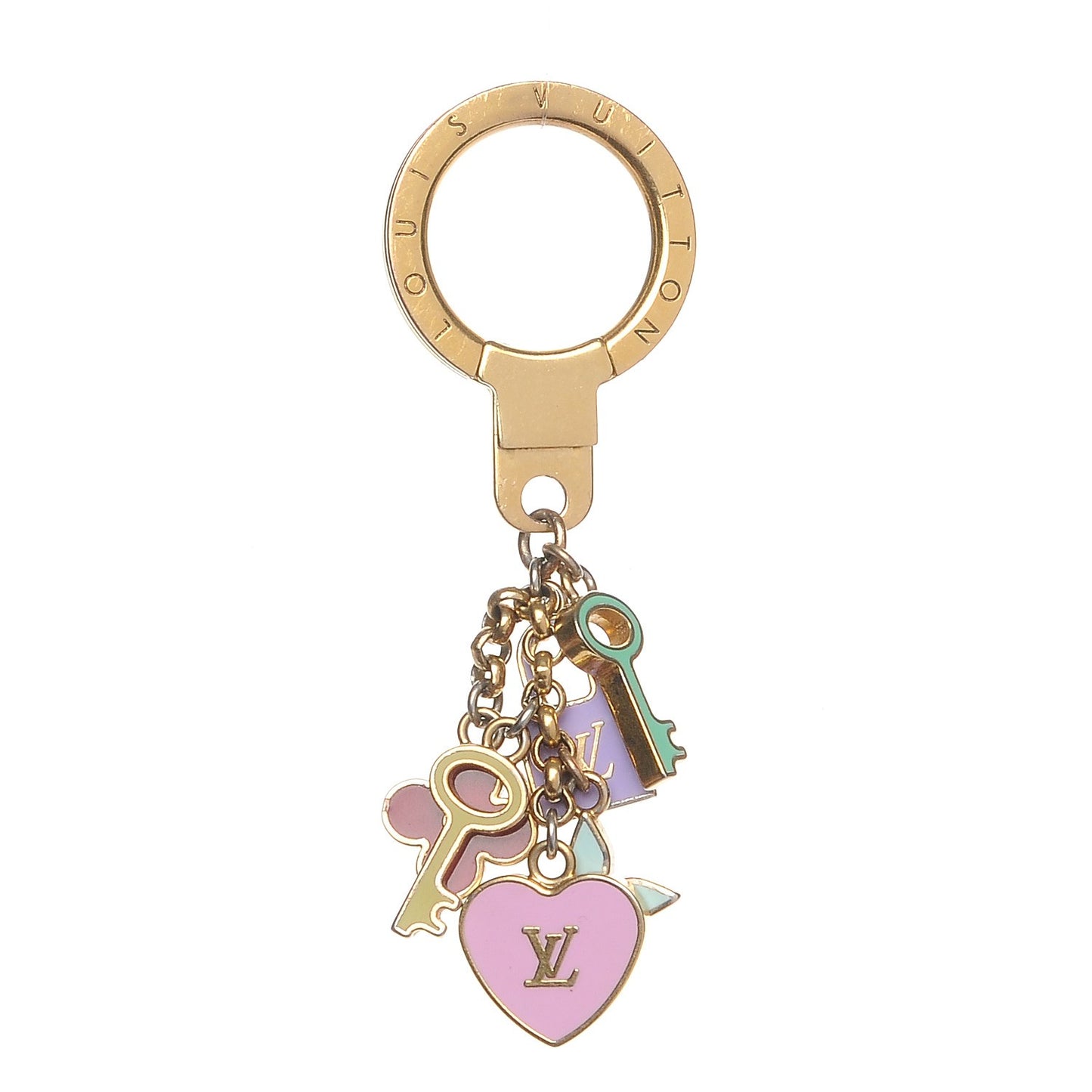 Enamel Pretty Charms Key Ring Holder