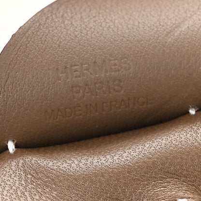 Hermes Milo Lambskin Grigri Rodeo Pegase Horse Bag Charm PM Etoupe 3 of 5
