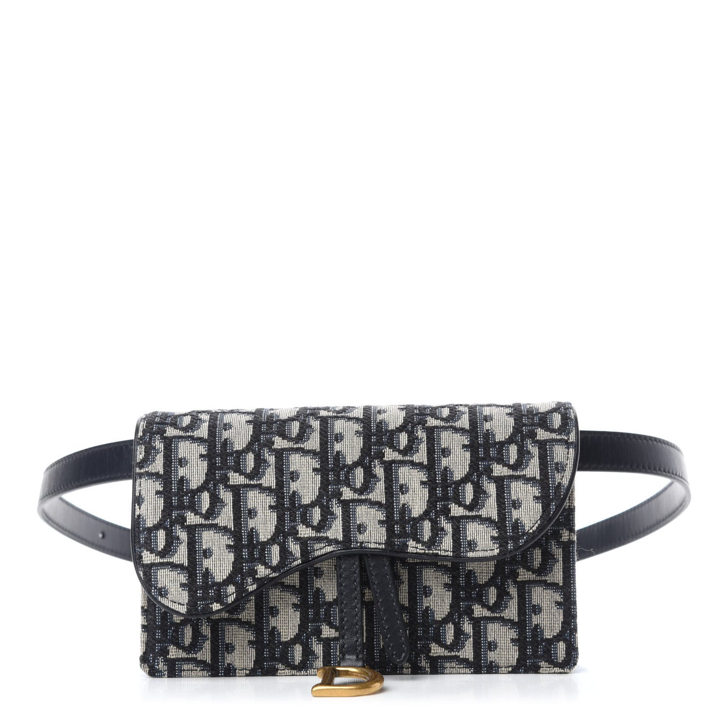 Oblique Saddle Belt Bag Blue