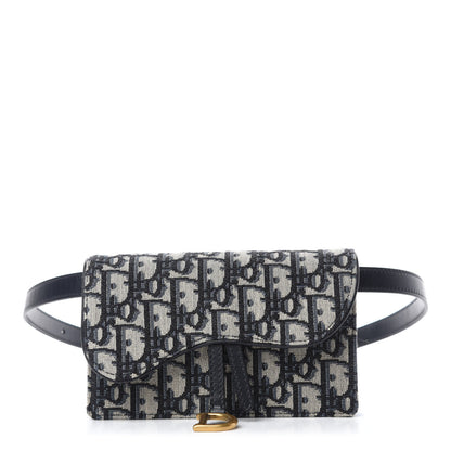Christian Dior Oblique Saddle Belt Bag Blue 1 of 11