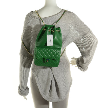 Chanel Lambskin Quilted Small In Seoul Backpack Green 2 of 7