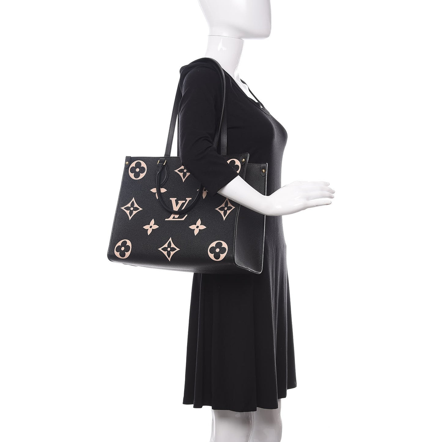 Empreinte Monogram Giant Onthego MM Black Beige