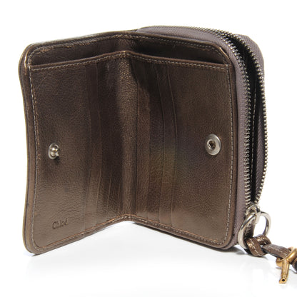 Chloe Leather Paddington French Wallet Metallic 4 of 8