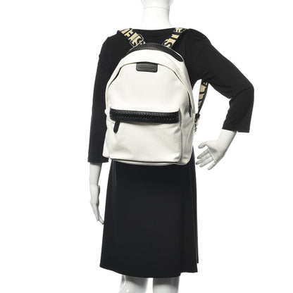 Stella McCartney Eco Denim Logo Backpack White 2 of 9