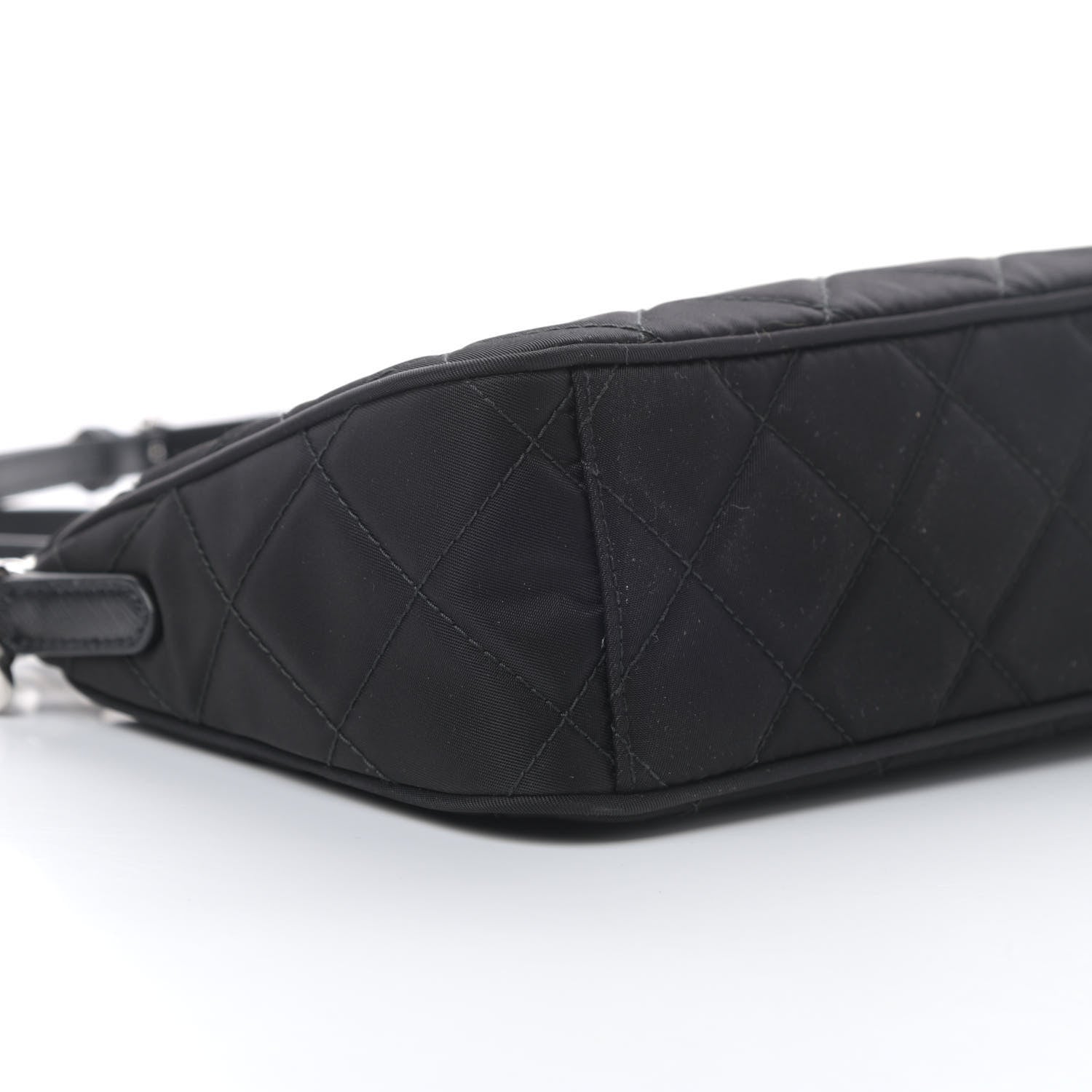 Prada Nylon Tessuto Impuntu Quilted Crossbody Bag Black 11 of 11