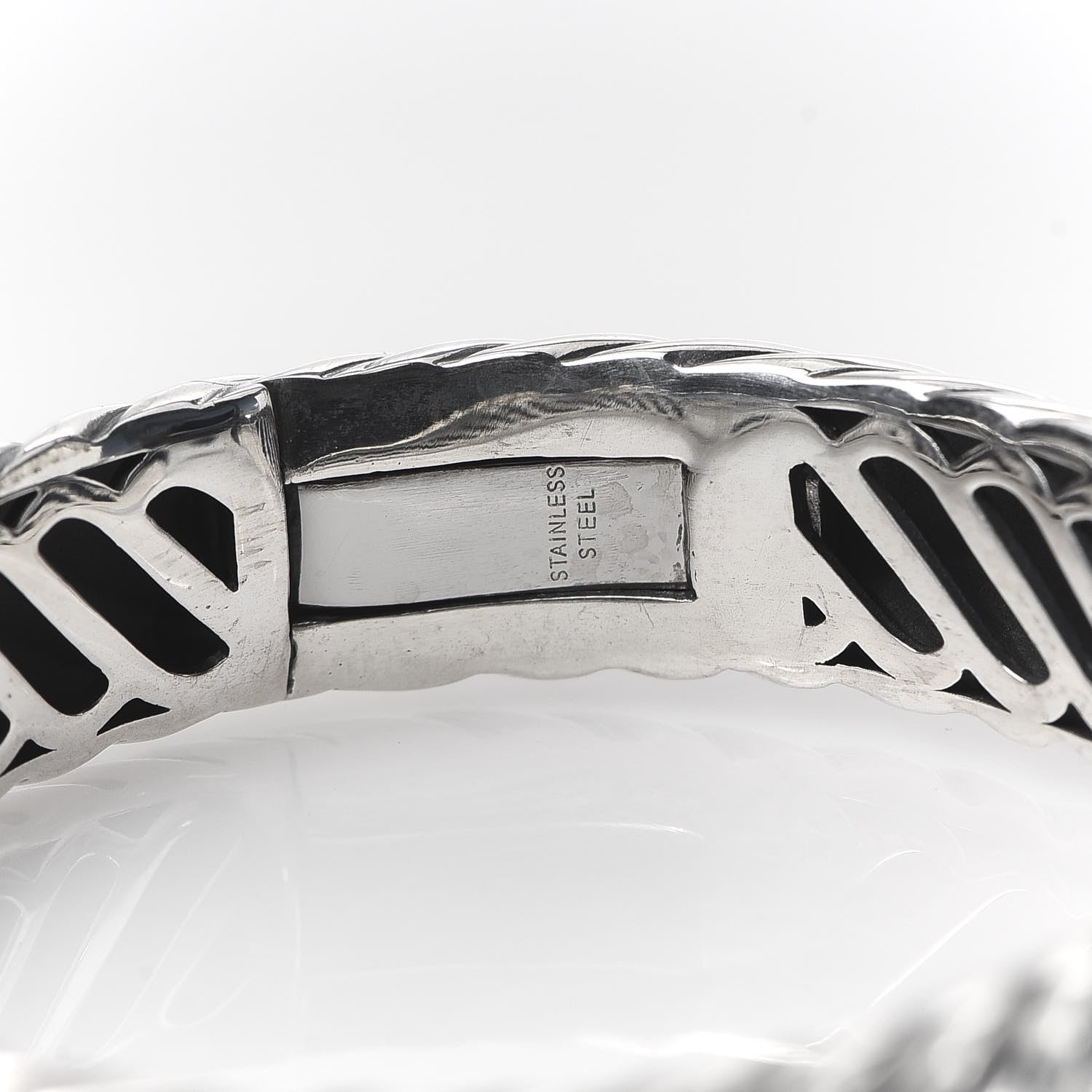 David Yurman Sterling Silver Diamond Black Onyx 10mm Waverly Bracelet 5 of 5
