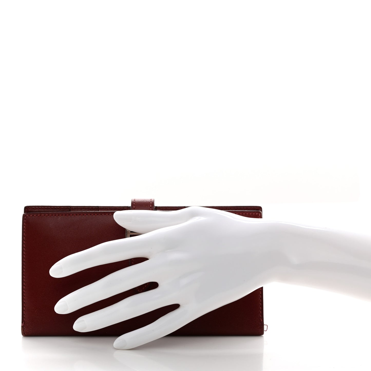 Box Bearn Gusset Wallet Rouge H