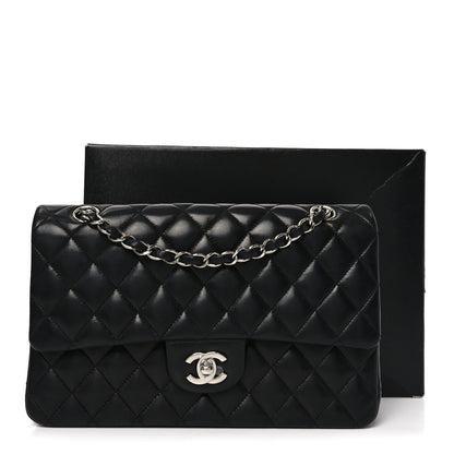Chanel Lambskin Quilted Medium Double Flap Black 10 of 10