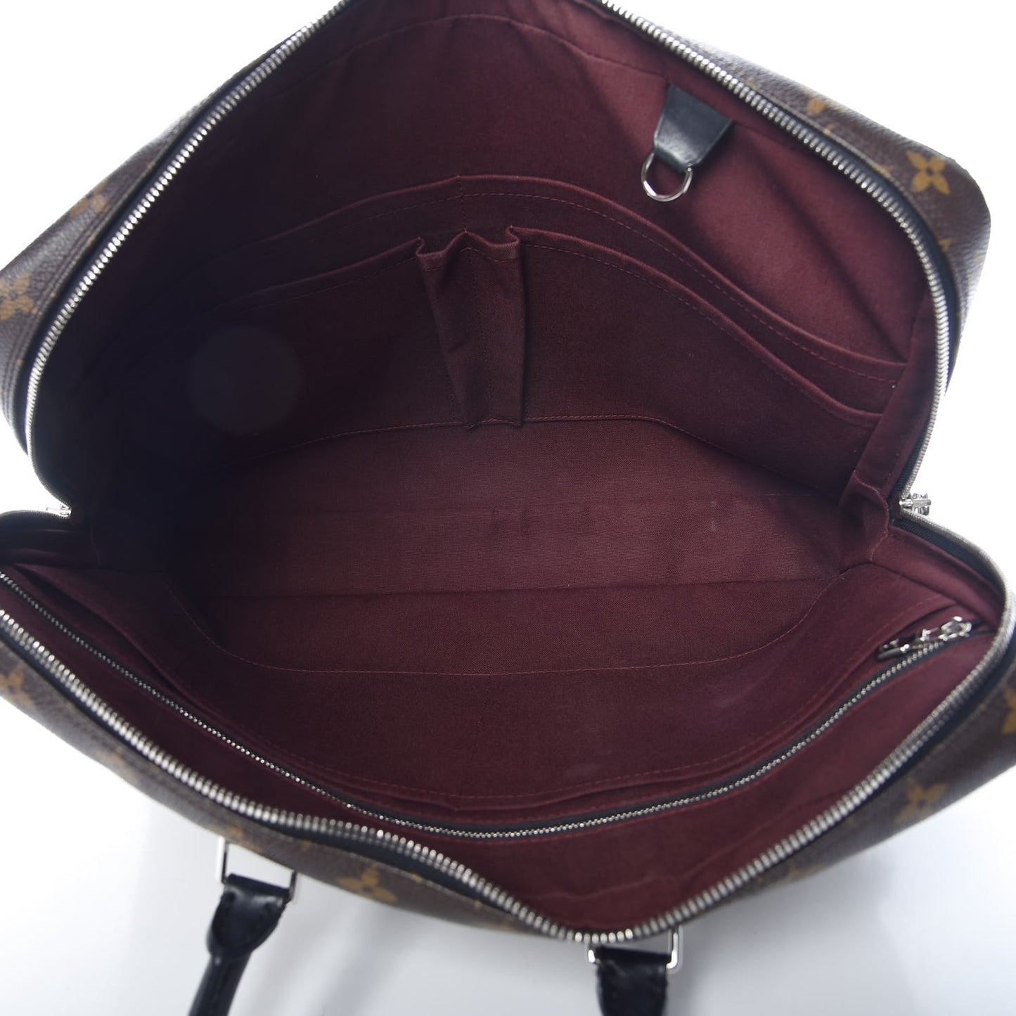 Monogram Macassar Porte Documents Voyage Soft Briefcase