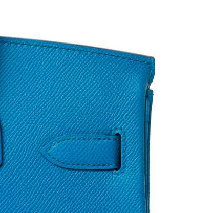 Hermes Epsom Birkin 30 Bleu Frida 9 of 34