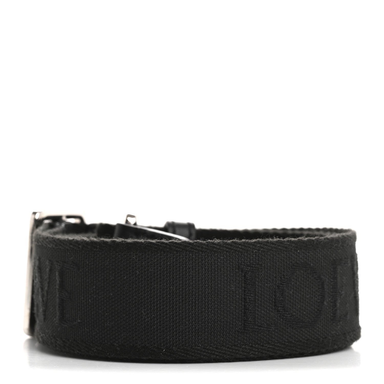 Loewe Calfskin Jacquard Webbing Anagram Strap Black 2 of 7