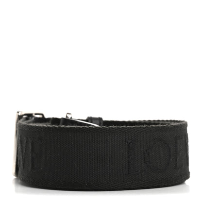 Loewe Calfskin Jacquard Webbing Anagram Strap Black 2 of 7