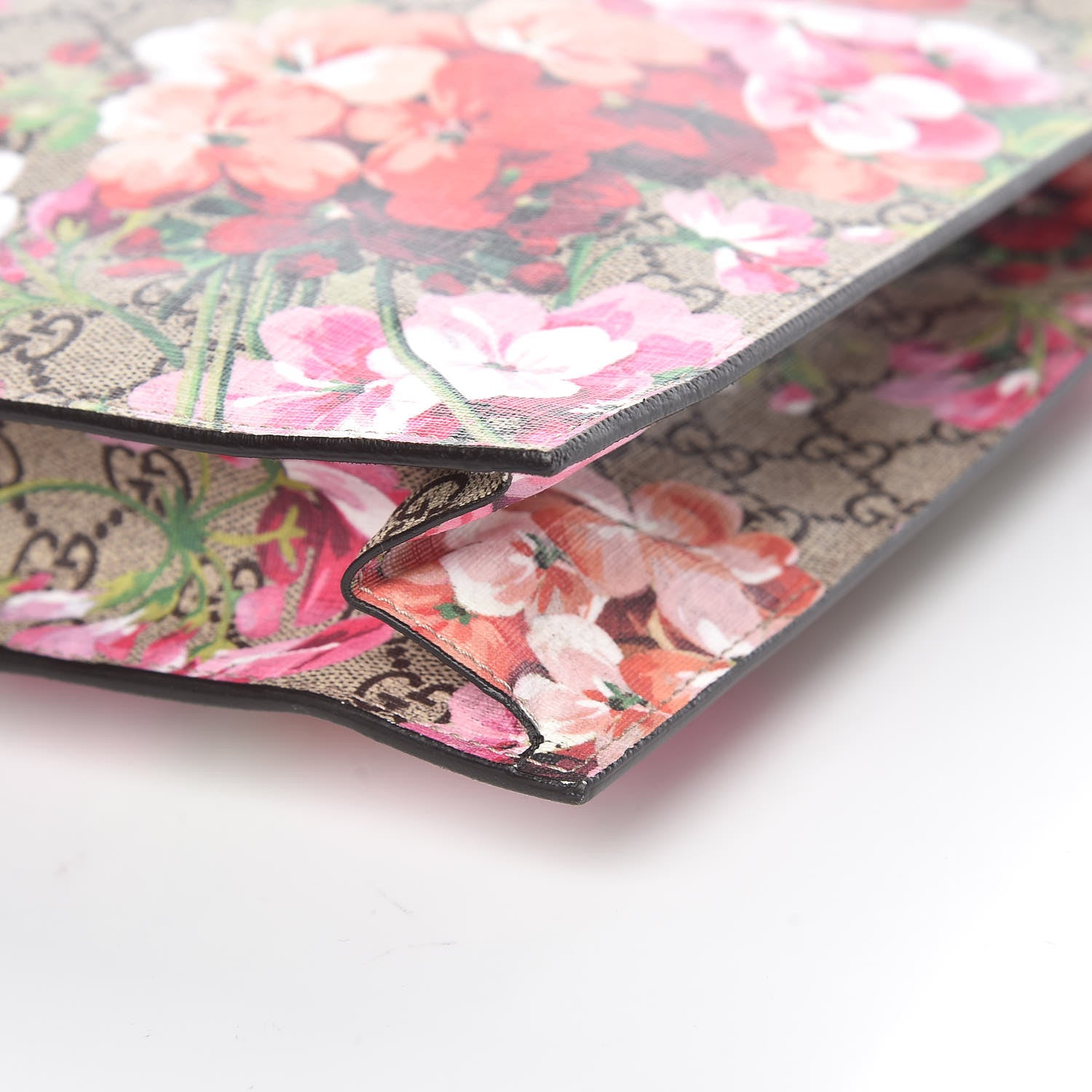Gucci Soft GG Supreme Monogram Blooms Vertical Tote Beige Multicolor Dry Rose 6 of 9