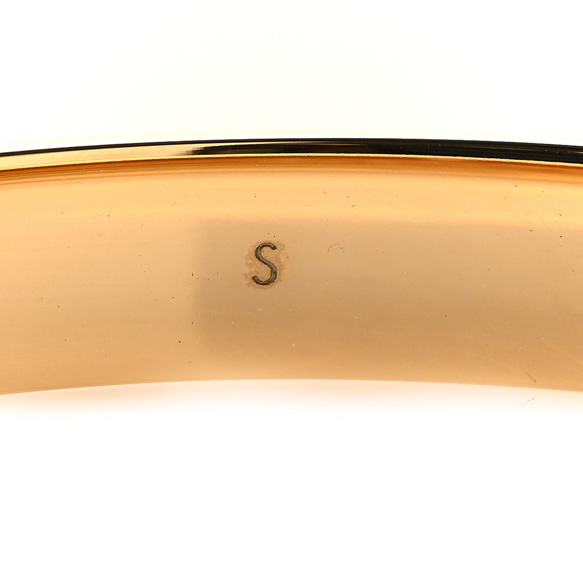 Louis Vuitton Brass Crystal Monogram Nanogram Strass Cuff S Gold 6 of 7