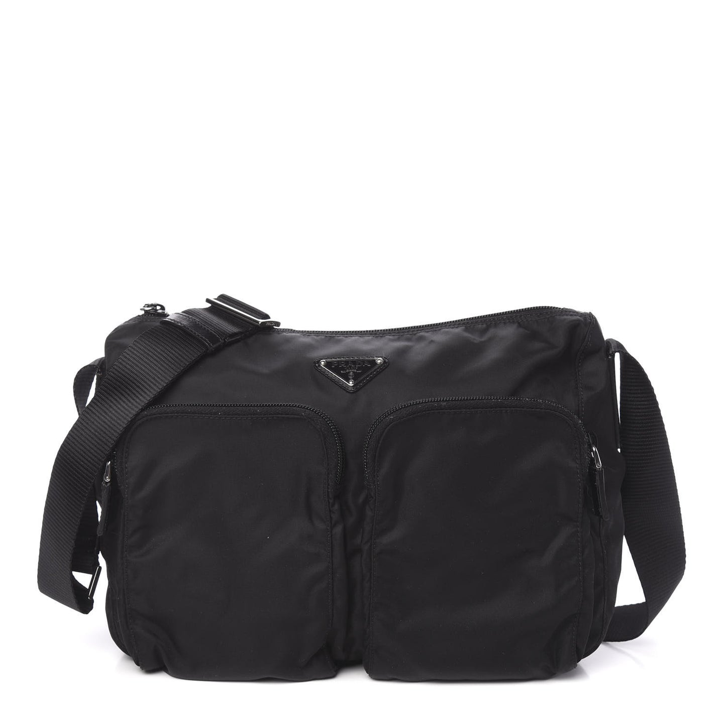 Tessuto Nylon Messenger Bag Black