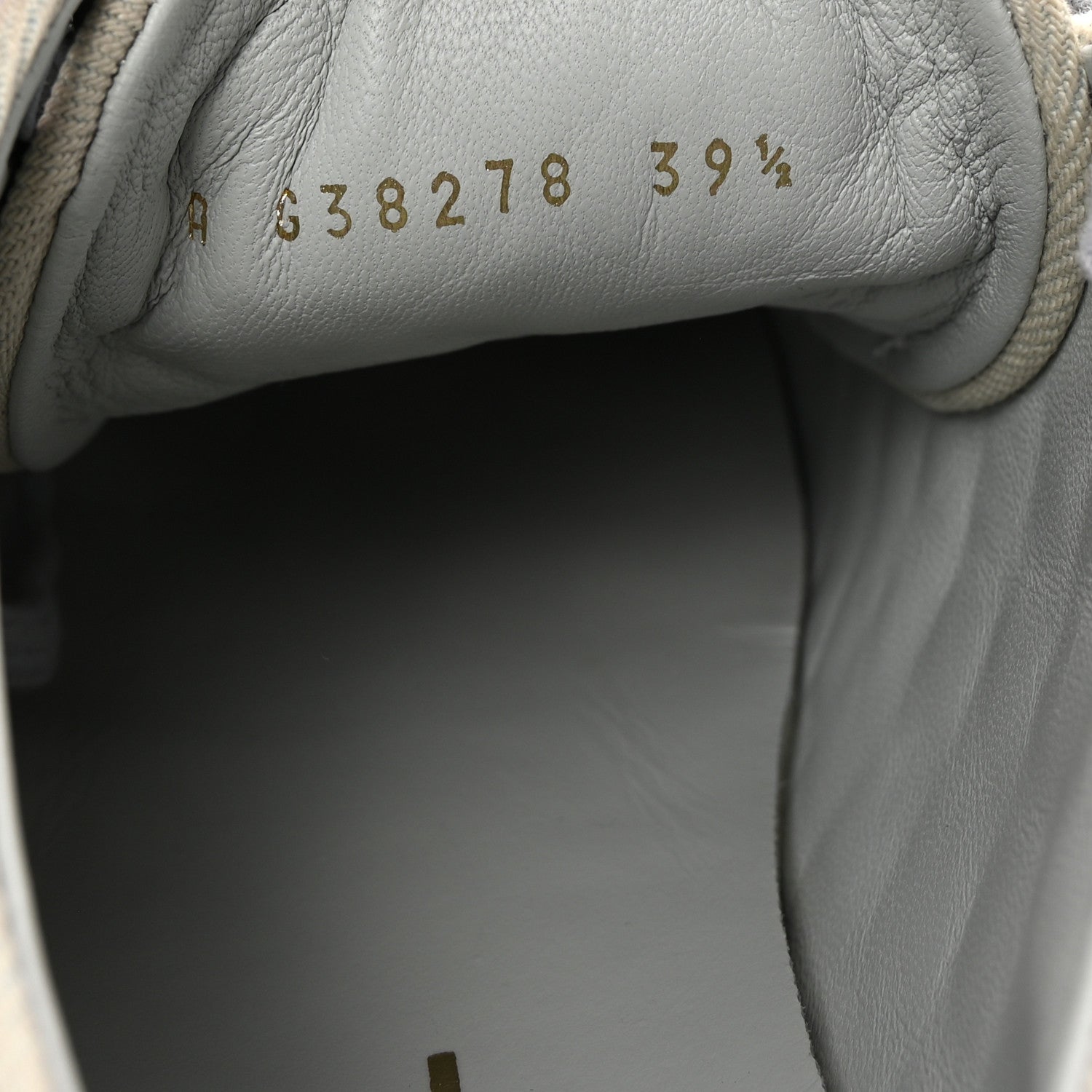 Chanel Denim Quilted Sneakers 39.5 Light Blue 9 of 10