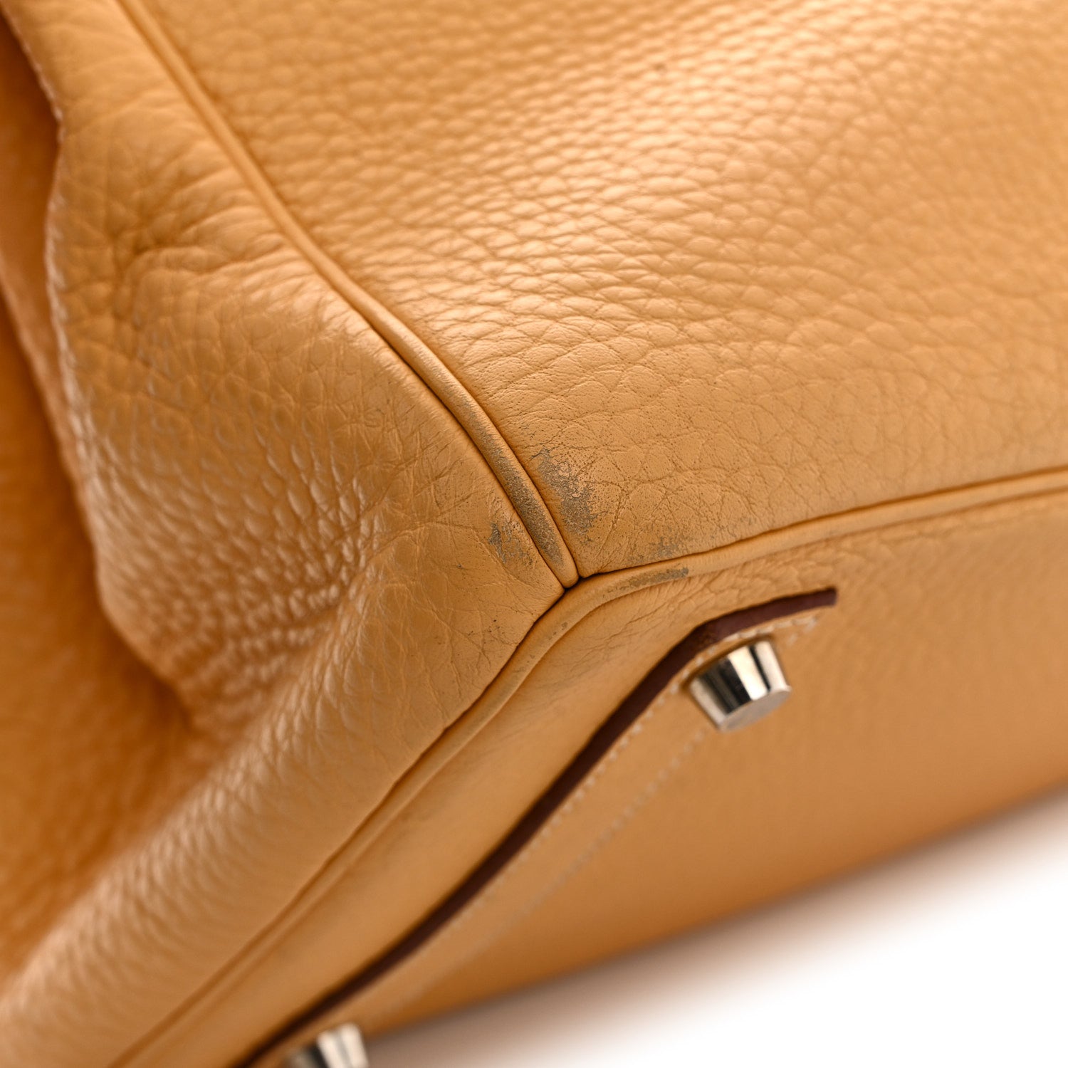 Hermes Taurillon Clemence HAC Birkin 32 Natural Sable 16 of 24