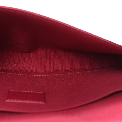Louis Vuitton Monogram Pochette Felicie Chain Wallet Fuchsia 6 of 11
