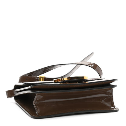Fendi Vitello Vernice Mou Karligraphy Crossbody Bag Ebano 4 of 13