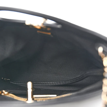 Chanel Aged Calfskin Quilted Mini 31 Shopping Bag Black 5 of 10