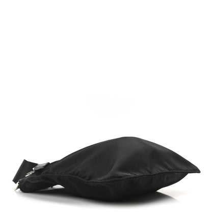 Prada Tessuto Nylon Saffiano Flat Messenger Bag Black 4 of 10