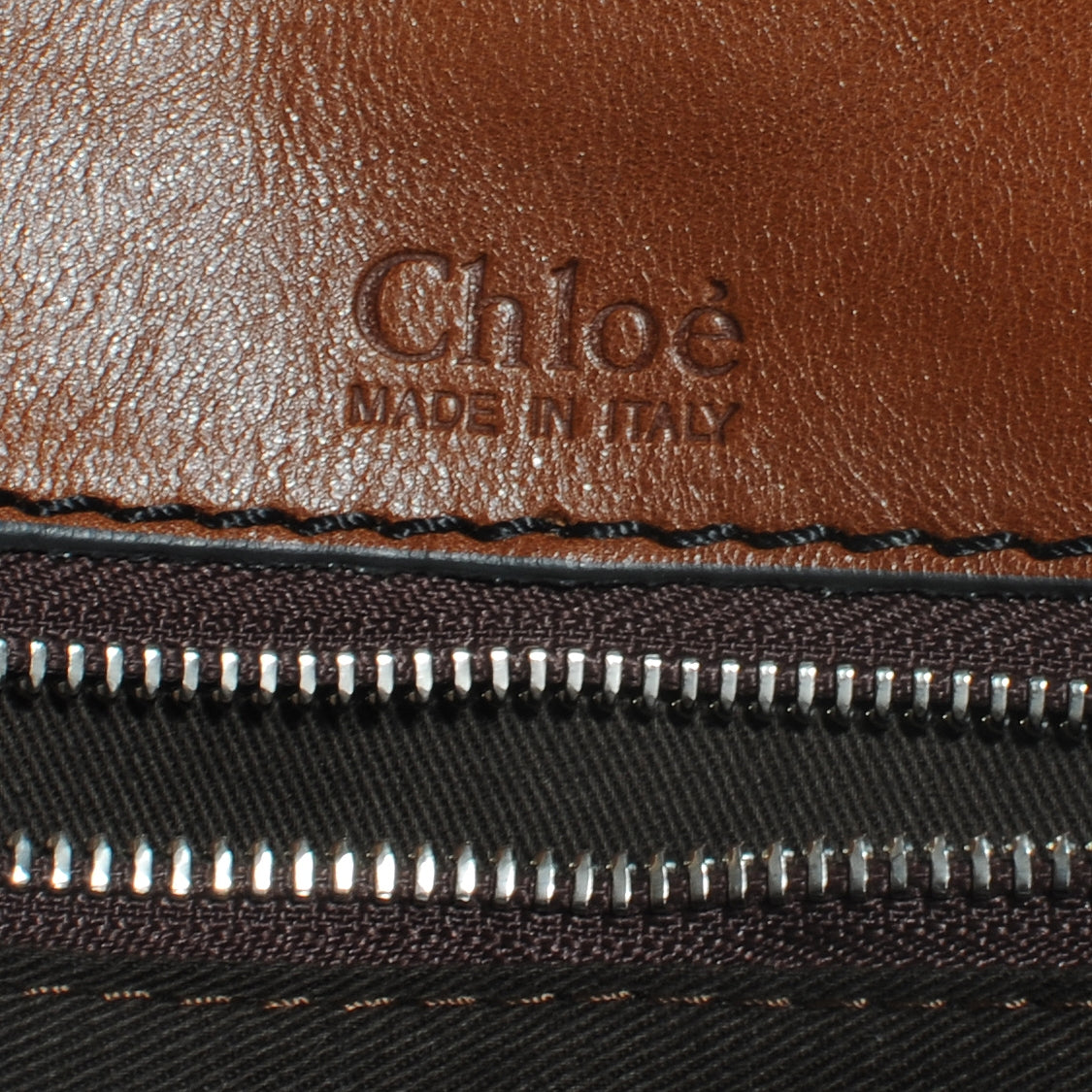 Chloe Calfskin Edith Dome Bowler Muscade 7 of 9