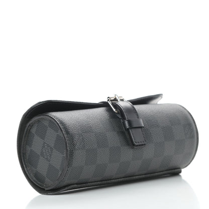 Louis Vuitton Damier Graphite 3 Watch Travel Case 4 of 9